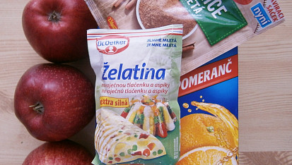 Velikonoční jablečná aspiková vejce
