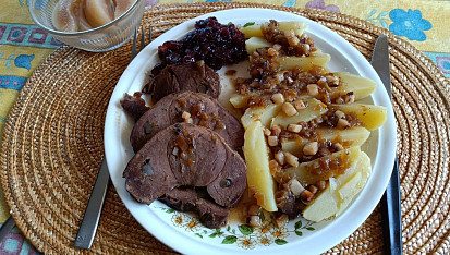 Králík na pepři (podle srnčího), Srnčí kýta na pepři