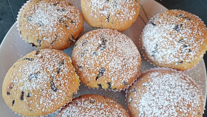 Čokoládovo-banánové muffiny
