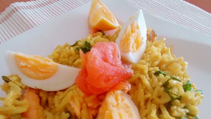 Variace na kedgeree