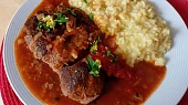 Telecí ossobuco a šafránové rizoto, Telecí ossobuco a šafránové rizoto