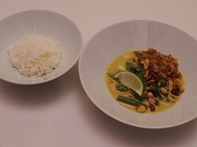 Thajské kari (vlastní kari pasta) z Prostřeno, Thajské zeleninové curry s rýží Zdroj: Se souhlasem TV Prima