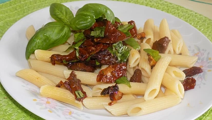 Penne se sušenými rajčaty