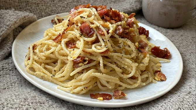 Špagety carbonara podle mě