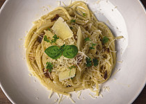 Delikátní špagety carbonara