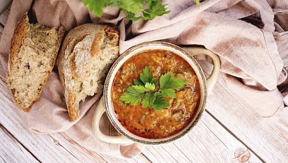 Polévka z hlívy ústřičné à la dršťková