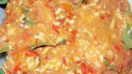 Pórek zapečený s rybím filé