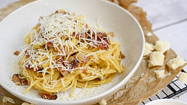 Autentické špagety carbonara podle Emanuela