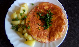 Sýrová omeleta s bramborem ala Smažák