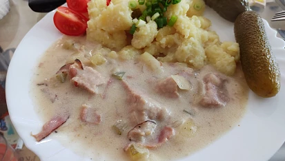 Vepřová plec ve smetanové znojemské omáčce