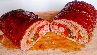 Grilovaná roláda z mletého masa, Grilovaná roláda