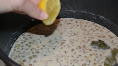 Čočka na kyselo se smetanou