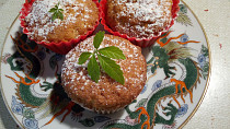 Muffiny z bílé Margotky a jablíčka