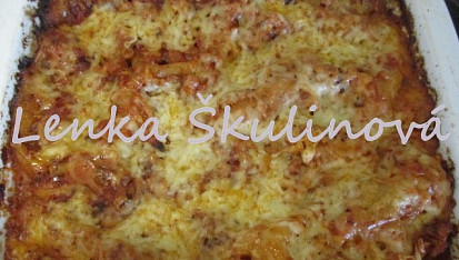 Veganské lasagne se žampiony