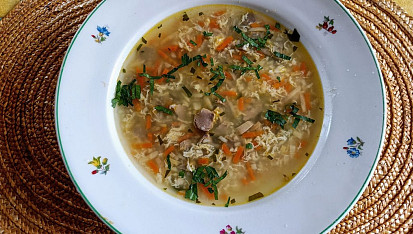Polévka z kuřecích žaludků