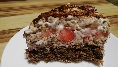 Čoko-malinový/jahodový dort