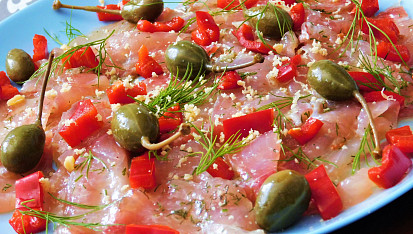 Kapří carpaccio