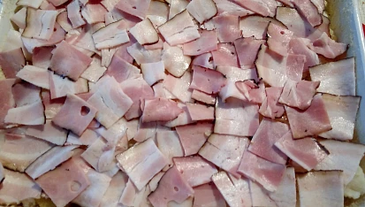 Dozlatova zapečený květák se slaninou a sýrem