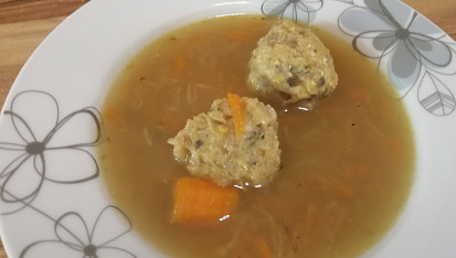 Vaječno-žampionové knedlíčky do polévky