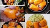 Papriky s kuřecím mletým masem z horkovzdušné fritézy