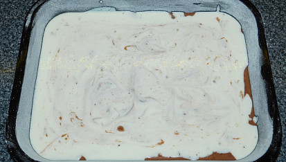 Mramorové řezy s  tvarohem