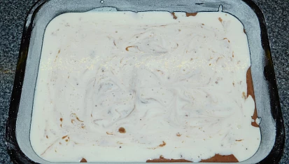 Mramorové řezy s  tvarohem