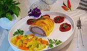 Vepřová panenka Wellington s máslovou zeleninou