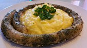 Vinná klobása chimichurri, Finální verze s bramborovou kaší