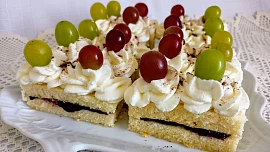 Piškotové řezy s mascarpone