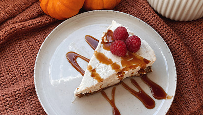 Cheesecake s bílou čokoládou a vanilkou