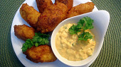 Bramborové krokety se šunkou a dipem