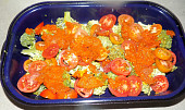 Nákyp z brokolice s rajčaty