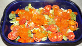 Nákyp z brokolice s rajčaty