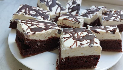 Kakaový krémový řez s mascarpone