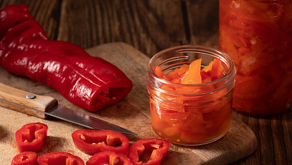 Sterilovaná paprika s olejem