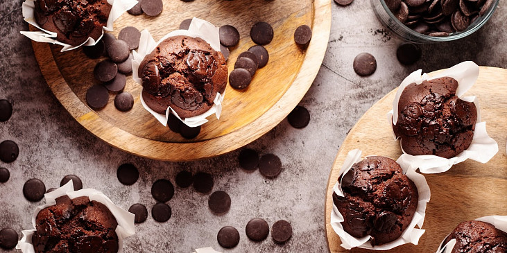 Čokoládové muffiny - hrníčkový recept