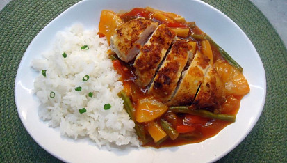 Kuřecí prsa ve sladkokyselé  chilli omáčce