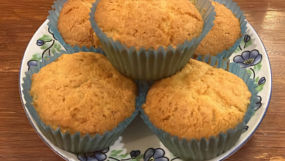 Muffiny z bílé Margotky a jablíčka