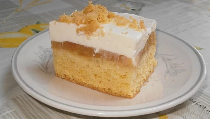 Jablečný / hruškový krémový sen - řez