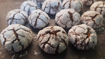 Americké crinkles s brusinkami