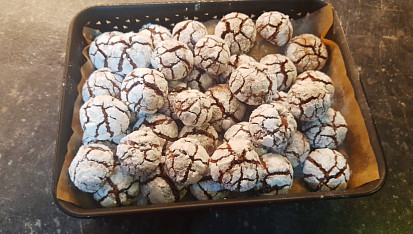 Americké crinkles s brusinkami