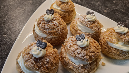 Choux au craquelin (francouzské větrníčky), CHOUX AU CRAQUELIN