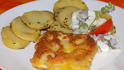 Smažené filé se studenou omáčkou