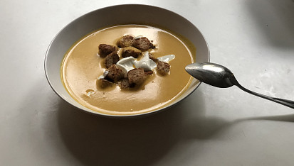 Dýňová polévka Hokkaido, Skvělý recept i když přítelkyně mi pořád hledá další kde není kari, tak já jsem věrný tomuhle ????