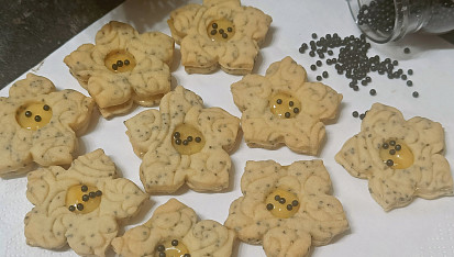 Makové kytičky s pomerančovou náplní, Makové kytičky s pomerančovou náplní