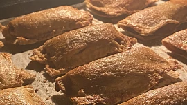 Jablečné taštičky z toastového chleba