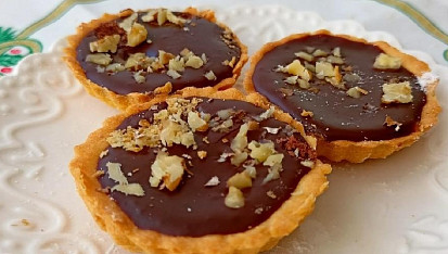 Tartaletky se slaným karamelem a čokoládou, Mini tartaletky se slaným karamelem a čokoládou