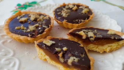 Tartaletky se slaným karamelem a čokoládou, Tartaletky se slaným karamelem a čokoládou