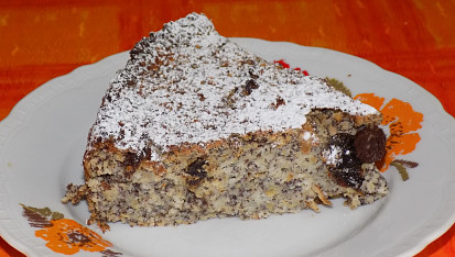 Jablečno-makový koláč s kokosovým olejem
