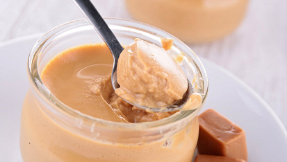 Sous vide dezert Pot de Caramel